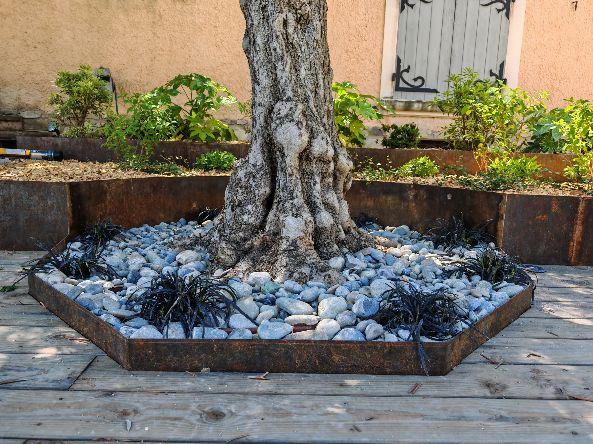 Bordures en acier corten